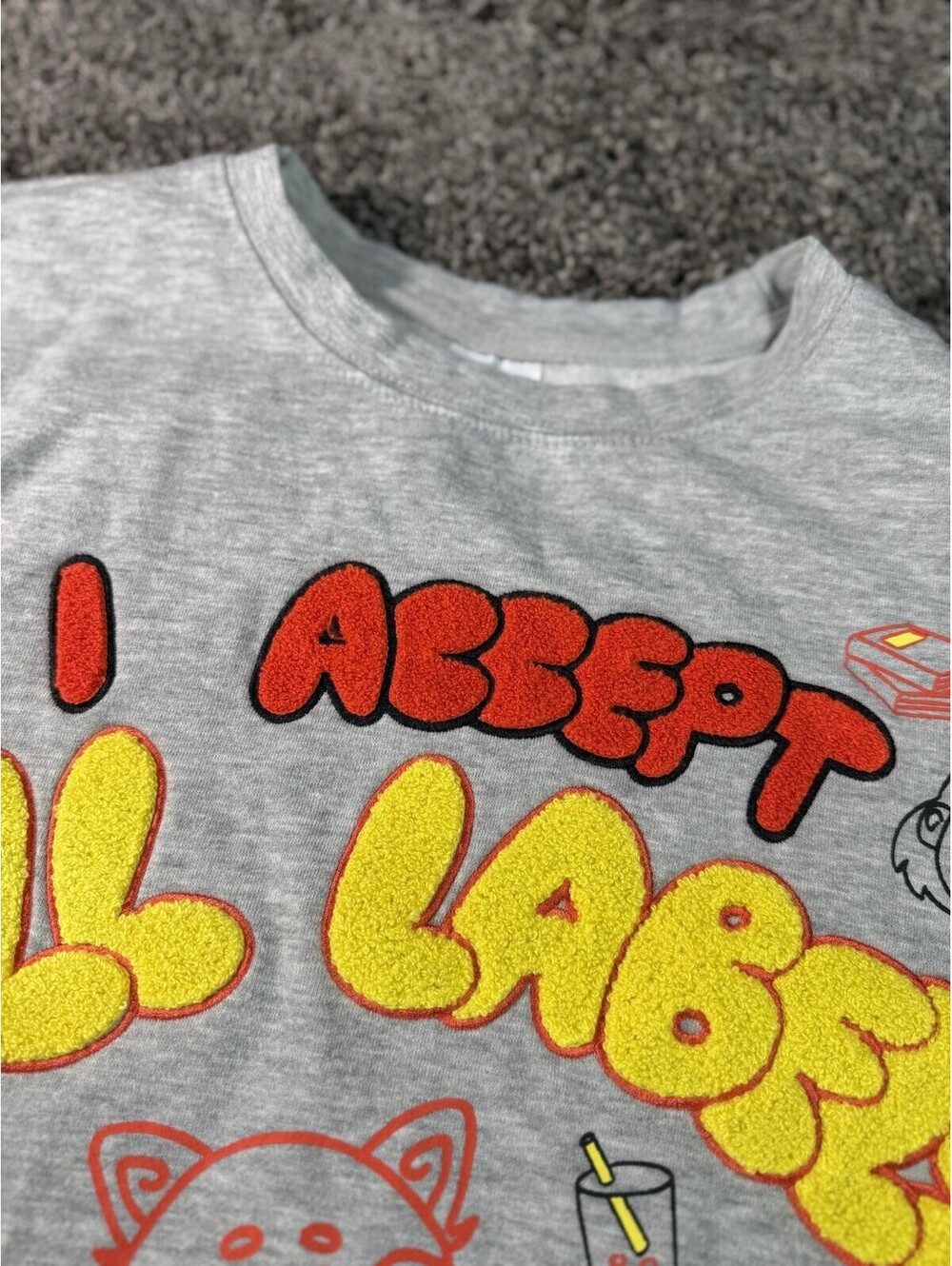 Disney Pixar Turning Red I Accept All Labels Sweatshirt Size XL